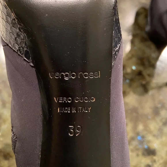 Sergio Rossi Nylon Water Resistant Boots EUC - Picture 8 of 8